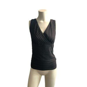 VTG Y2K Goth Grunge Babydoll Wrap White House Black Market Sleeveless Top S